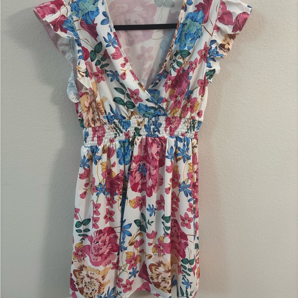SHEIN Floral Print Summer Dress – Size Medium